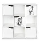 drewniany regał z 5 drzwiczkami kubico max  - konie