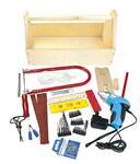 skrzynka  narzędziowa z wkrętarką i akc.