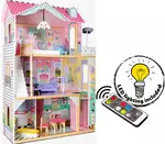 apartament -  wielki domek dla lalek  z windą  + oświetlenie led