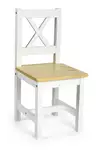 zestaw 2 krzesełek dla dzieci pola (white/pine)