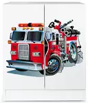 nowoczesna biała szafka roma "straż pożarna"