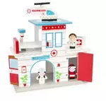 drewniany szpital  do zabawy