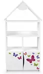 duży regał domek z szafką - motyle