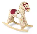 koń na biegunach florence - kwiatowy wzór