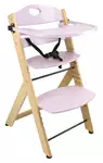 krzesełko do karmienia luna różowe