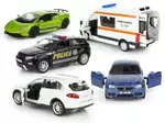 resoraki - zestaw 4 samochodów