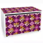 duża drewniana skrzynia na zabawki na kółkach psi patrol /skye 01/