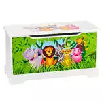 funkcjonalna skrzynia na zabawki 2 w 1 - safari