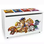 duża drewniana skrzynia na zabawki na kółkach psi patrol /rubble 1/