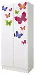 biała szafa roma /nadruk motyle/