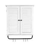 biała uniwersalna szafka meghan z wieszakiem