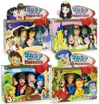 kolorowe pacynki  do zabawy w teatr - duży zestaw (16 szt.)