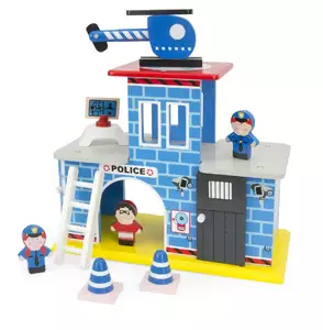 straż pożarna + policja + szpital - drewniany zestaw