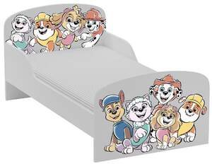 łóżko dziecięce  z materacem 140/70 cm - psi patrol 7