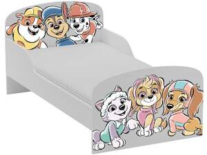 łóżko dziecięce  z materacem 140/70 cm - psi patrol 8