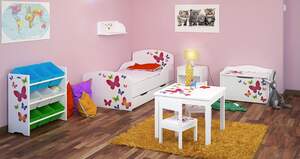 zestaw 5 mebli dla dzieci - wzór motyle