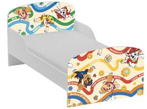 łóżko dziecięce  z materacem 140/70 cm - psi patrol 6