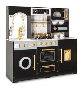 kuchnia drewniana  dla dzieci – royal black