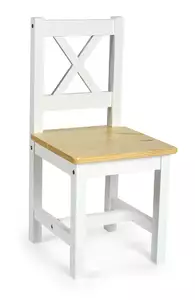 zestaw 2 krzesełek dla dzieci pola (white/pine)