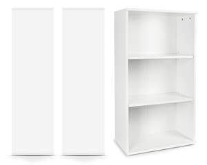 biały regał biblioteczka – oslo /3półki/ -  własny projekt