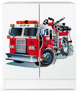nowoczesna biała szafka roma "straż pożarna"