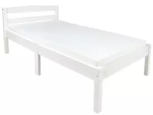 łóżko drewniane clasic białe 140/70 + materac