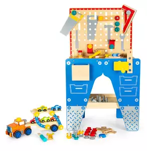 warsztat narzędziowy - niezbędnik  pana jana + laweta/ciężarówka z autami