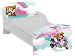 łóżko dziecięce  z materacem 140/70 cm - psi patrol 3