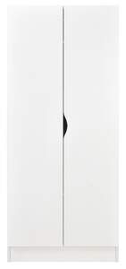 biała szafa dwudrzwiowa  roma własny projekt zadruku