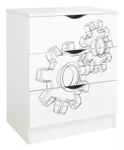 komoda z szufladami roma - "koła zębate"