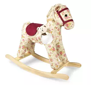 koń na biegunach florence - kwiatowy wzór