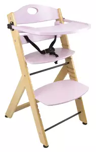 krzesełko do karmienia luna różowe