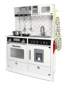 drewniana elektroniczna kuchnia white modern