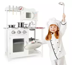 drewniana kuchnia  white classic- z efektami świetlnymi i dźwiękowymi