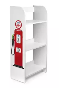 regał prosty z nadrukiem "stacja benzynowa"