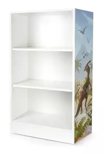 regał - biblioteczka oslo z nadrukiem dinozaurów