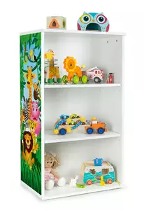 stylowy biały regał biblioteczka – oslo zoo