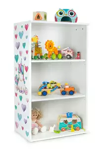 stylowy biały regał biblioteczka – oslo jednorożec