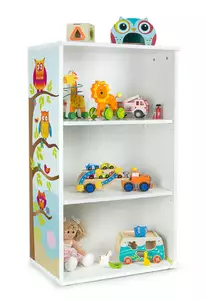 stylowy biały regał biblioteczka – oslo sowy