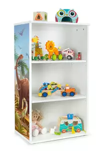 stylowy biały regał biblioteczka – oslo park jurajski