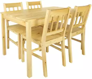 stół  + 4 krzesła do kuchni, jadalni, salonu - pine