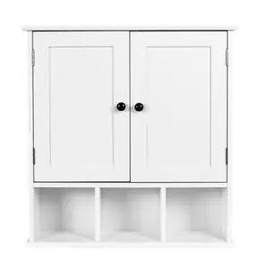 biała uniwersalna szafka meghan z 3 półeczkami