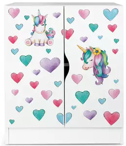 nowoczesna biała szafka roma "jednorożec"