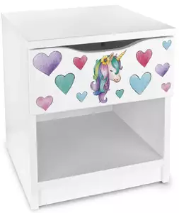 drewniana szafka nocna "modern" jednorożec