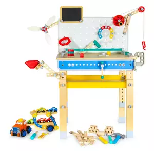 warsztat narzędziowy super spec  + drewniana laweta z samochodzikami