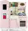 drewniana kuchnia dla dzieci pink vintage